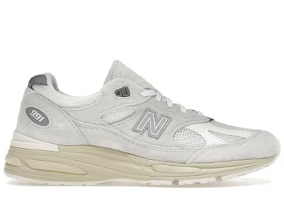 Pre-owned New Balance Men's  991v2 Miuk Sneakers In Wind Chime/white/frozen Dew