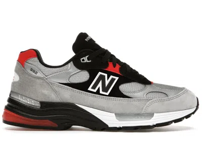 Pre-owned New Balance Men's  992 Dtlr Discover And Celebrate Sneakers In Grey/black/red In Multi