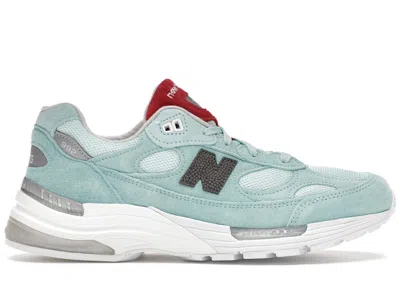 Pre-owned New Balance Men's  992 Kith Kithmas Sneakers In Teal/grey