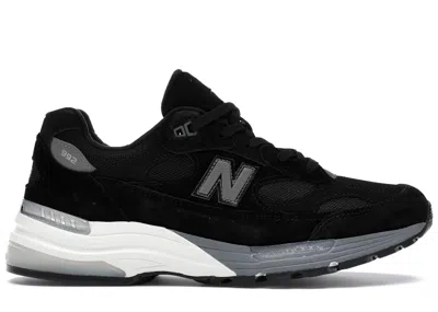 Pre-owned New Balance Men's  992 (miusa) Sneakers In Black/grey/white In Multi