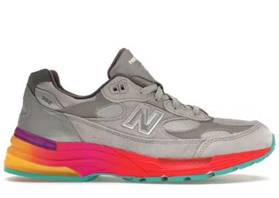Pre-owned New Balance Men's  992 Miusa Sneakers In Grey/silver/orange