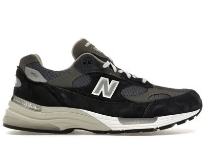 Pre-owned New Balance Men's  992 Miusa Sneakers In Navy Blue