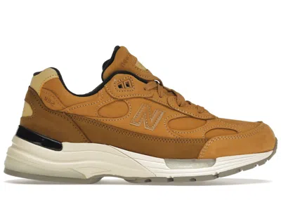 Pre-owned New Balance Men's  992 Miusa Sneakers In Wheat/brown/off White In Multi