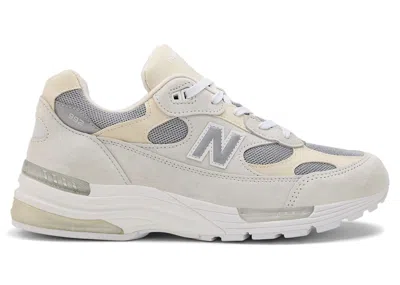 Pre-owned New Balance Men's  992 Miusa Sneakers In White/reflection/silver Metallic