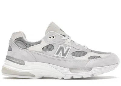 Pre-owned New Balance Men's  992 Nimbus Cloud Sneakers In White/silver In Multi
