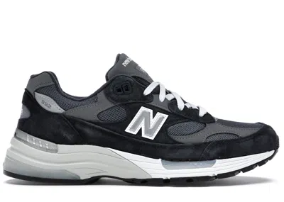 Pre-owned New Balance Men's  992 Sneakers In Navy Blue/grey In Multi