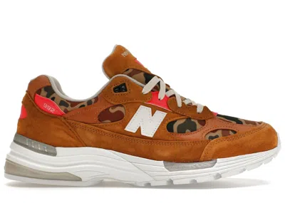 Pre-owned New Balance Men's  992 Todd Snyder Sneakers In Tan/duck Camo/orange