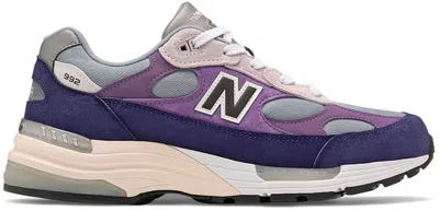 Pre-owned New Balance Men's  992 Violet Sneakers In Purple/metallic Silver In Multi