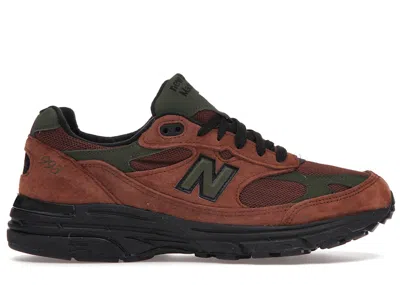 Pre-owned New Balance Men's  993 Aime Leon Dore Sneakers In Brown/green In Multi