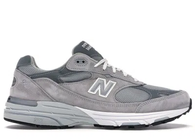 Pre-owned New Balance Men's  993 Kith (standard Width) Sneakers In Grey/white