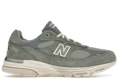 Pre-owned New Balance Men's  993 Miusa Kith Pistachio Sneakers In Slate Grey/chinois Green In Multi