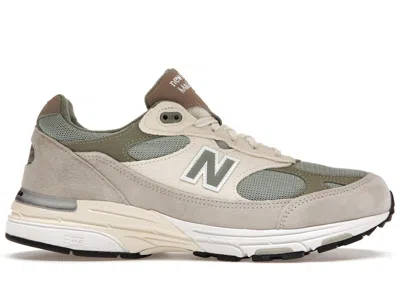 Pre-owned New Balance Men's  993 Miusa Kith Spring 101 Sneakers In Peyote/slate Gray