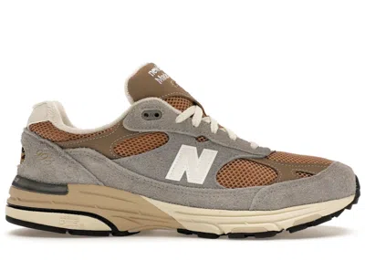 Pre-owned New Balance Men's  993 Teddy Santis Miusa Sneakers In Sadow Grey/driftwood In Gray