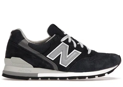 Pre-owned New Balance Men's  996 Kith Sneakers In Navy Blue/white In Multi