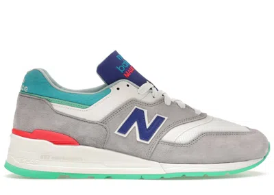 Pre-owned New Balance Men's  997 Baseball Pack Jade Sneakers In Grey/deep Ozone Blue/vivid Blue