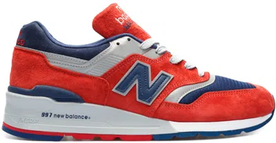 Pre-owned New Balance Men's  997 Connoisseur Ski Sneakers In Red/navy Blue/grey