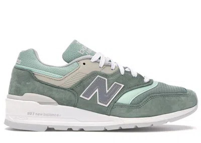 Pre-owned New Balance Men's  997 Less Is More Mint Sneakers In Green/white In Multi