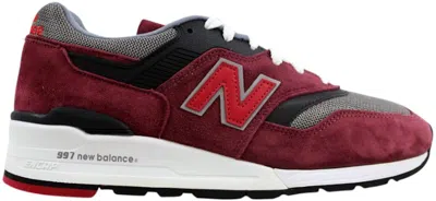 Pre-owned New Balance Men's  997 Made In Usa Sneakers In Burgundy