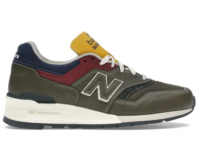 Pre-owned New Balance Men's  997 Miusa Aimé Leon Dore Sneakers In Dark Moss/angora In Green