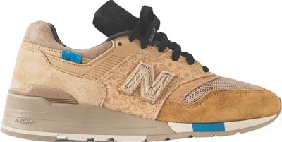 Pre-owned New Balance Men's  997 Og Kith Nonnative Sneakers In Brown/black/cobalt Blue In Multi