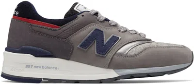 Pre-owned New Balance Men's  997 Woolrich Sneakers In Grey/navy Blue/red In Multi