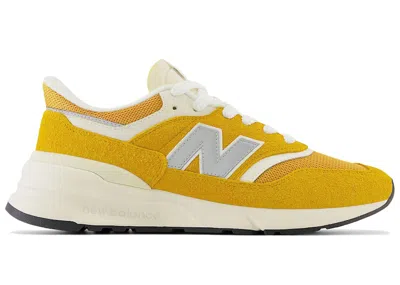 Pre-owned New Balance Men's  997r Sneakers In Yellow/cream/silver In Multi