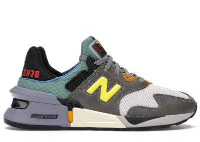 Pre-owned New Balance Men's  997s Bodega No Bad Days Sneakers In Charcoal/yellow In Multi