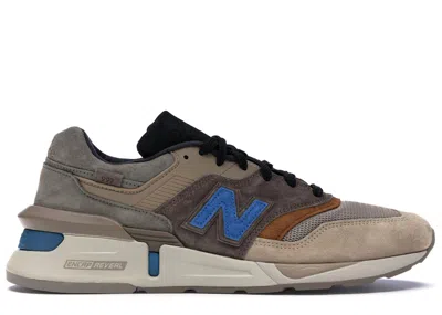 Pre-owned New Balance Men's  997s Fusion Kith X Nonnative Beige Sneakers In Brown/black/cobalt Blue