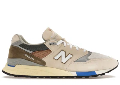 Pre-owned New Balance Men's  998 Miusa Concepts Cnote 10th Anniversary (2023) Sneakers In Sea Salt/covert Green