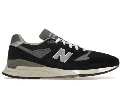 Pre-owned New Balance Men's  998 Miusa Sneakers In Black/silver