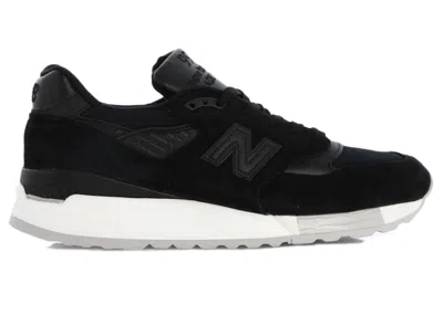Pre-owned New Balance Men's  998 Miusa Sneakers In Black/white/grey