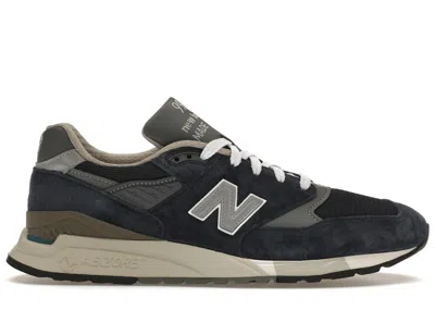 Pre-owned New Balance Men's  998 Miusa Sneakers In Navy Blue/grey In Multi