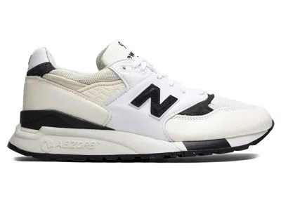 Pre-owned New Balance Men's  998 Miusa Sneakers In White/black In Multi