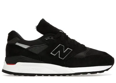 Pre-owned New Balance Men's  998 Pony Hair Sneakers In Black/white