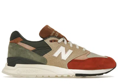 Pre-owned New Balance Men's  998 Ronnie Fieg & Frank Lloyd Wright Foundation Broadacre City Sneakers In Beige/c In Brown