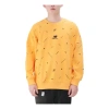 New Balance Men's  Alphabet Full Print Pullover Round Neck Yellow