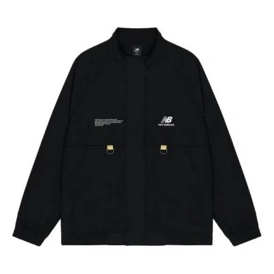 New Balance Men's  Alphabet Pattern Solid Color Jacket Black