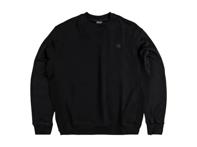 Pre-owned New Balance Men's  Athletics French Terry Crew Sweatshirt In Black