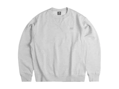 Pre-owned New Balance Men's  Athletics French Terry Crew Sweatshirt In Light Grey In Gray