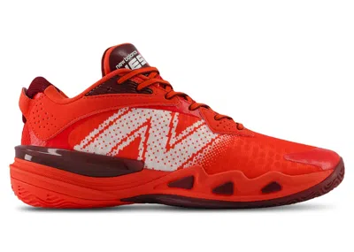 Pre-owned New Balance Men's  Bb Hesi Low V2 Sneakers In Neo Flame/mercury Red/white