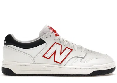 Pre-owned New Balance Men's  Bb480 Sneakers In White/red/navy Blue In Multi