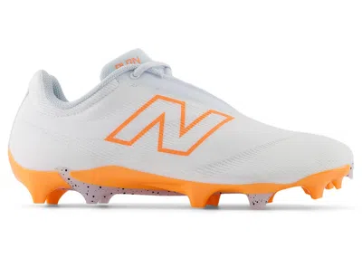 Pre-owned New Balance Men's  Burn X4 Sneakers In White/hot Mango/ice Blue In Multi