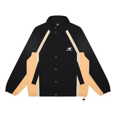 New Balance Men's  Casual Sports Breathable Woven Jacket Black In Multi