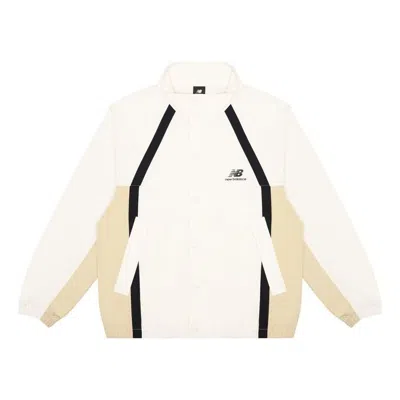 New Balance Men's  Casual Sports Breathable Woven Jacket White In Neutral