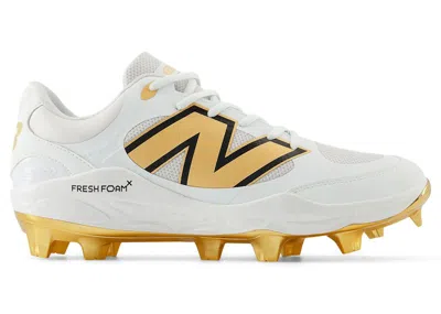 Pre-owned New Balance Men's  Fresh Foam 3000v7 Molded Sneakers In White/metallic Gold