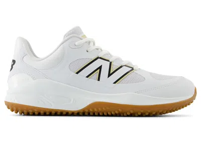 Pre-owned New Balance Men's  Fresh Foam 3000v7 Turf Trainer Yellow Gum Sneakers In White/black