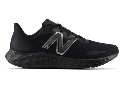 Pre-owned New Balance Men's  Fresh Foam Arishi V4 Slip Resistant Sneakers Inmetallic In Black/black Metallic