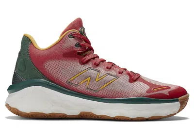 Pre-owned New Balance Men's  Fresh Foam Bb Christmas Sneakers In Nightwatch Green/varsity Gold/team Red In Multi
