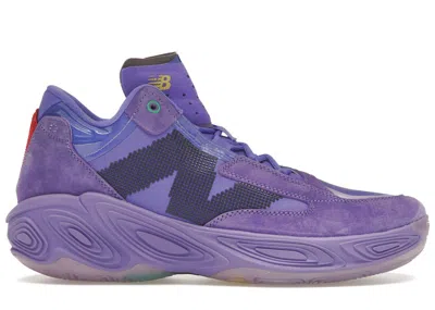 Pre-owned New Balance Men's  Fresh Foam Bb V2 Gamer Tag Pack Sneakers In Electric Indigo/castlerock In Multi