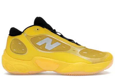 Pre-owned New Balance Men's  Fresh Foam Bb V3 Bricks & Wood A Different Bounce Sneakers In Yellow/black In Multi